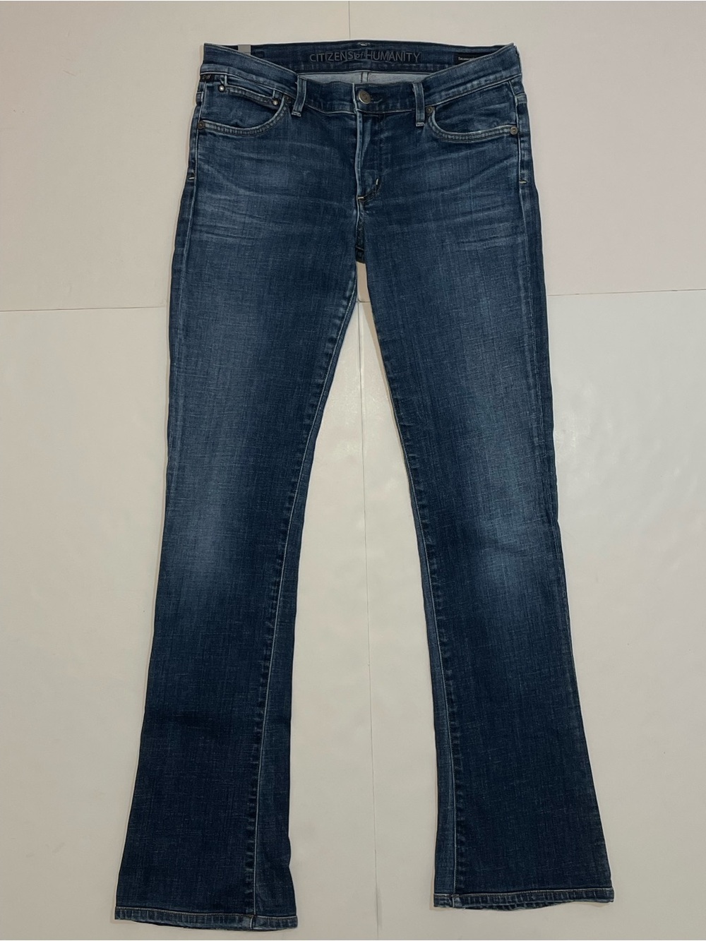 Citizens of Humanity Emanuelle Women’s Dark Blue Boot Cut Jeans Size 28 - Picture 2 of 15